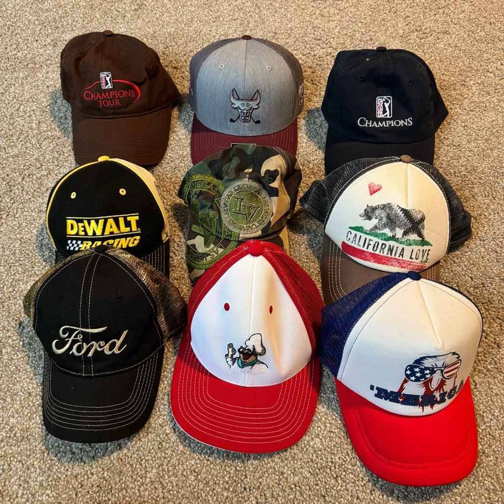 Assorted Baseball Caps Collection - Trucker, Mesh… - image 2